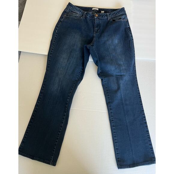 Coldwater Creek Jeans Women’s High Rise Mid Wash Bootcut Leg Stretch Denim 14 - Picture 1 of 8
